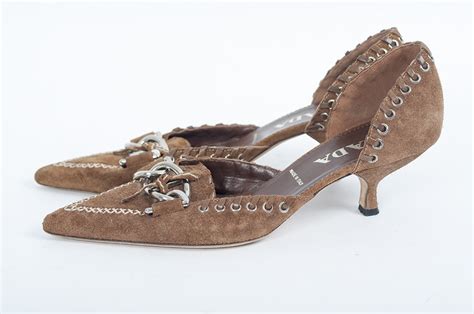 prada vero cuoio heels